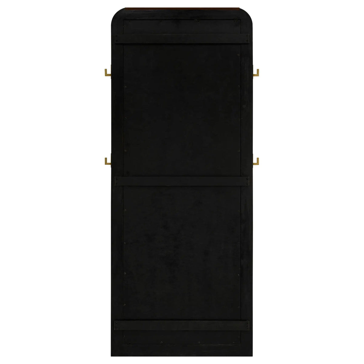 Arini Cane Weave Full Length Standing Floor Mirror | 33.75 x 2 x 76 in | Wood | Black
