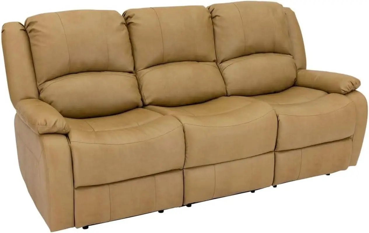 80 Inch RV Triple Recliner Sofa With Wall Hugger Console from PriceLows™