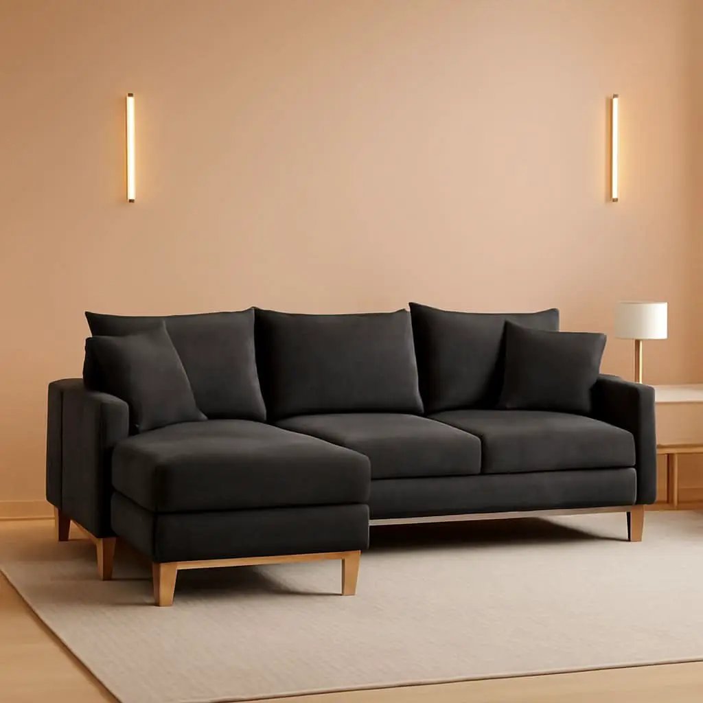 Gray Reversible Sleeper Sectional With Storage Chaise from PriceLows™