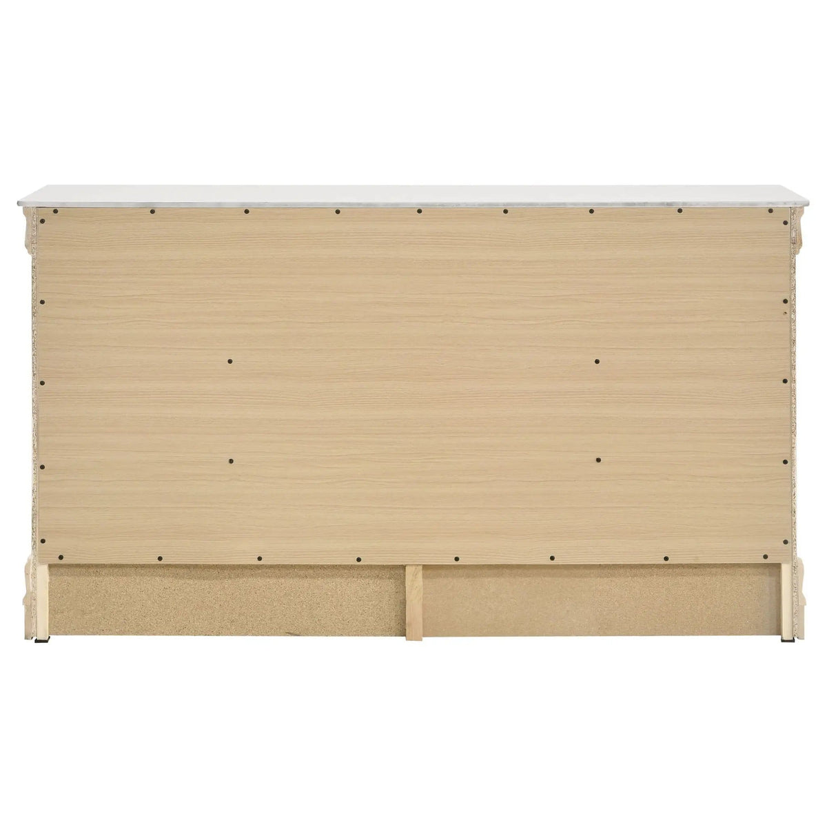 Louis Philippe 6-drawer Dresser | 58.25 x 15.75 x 33.5 in | 6-Drawer | White