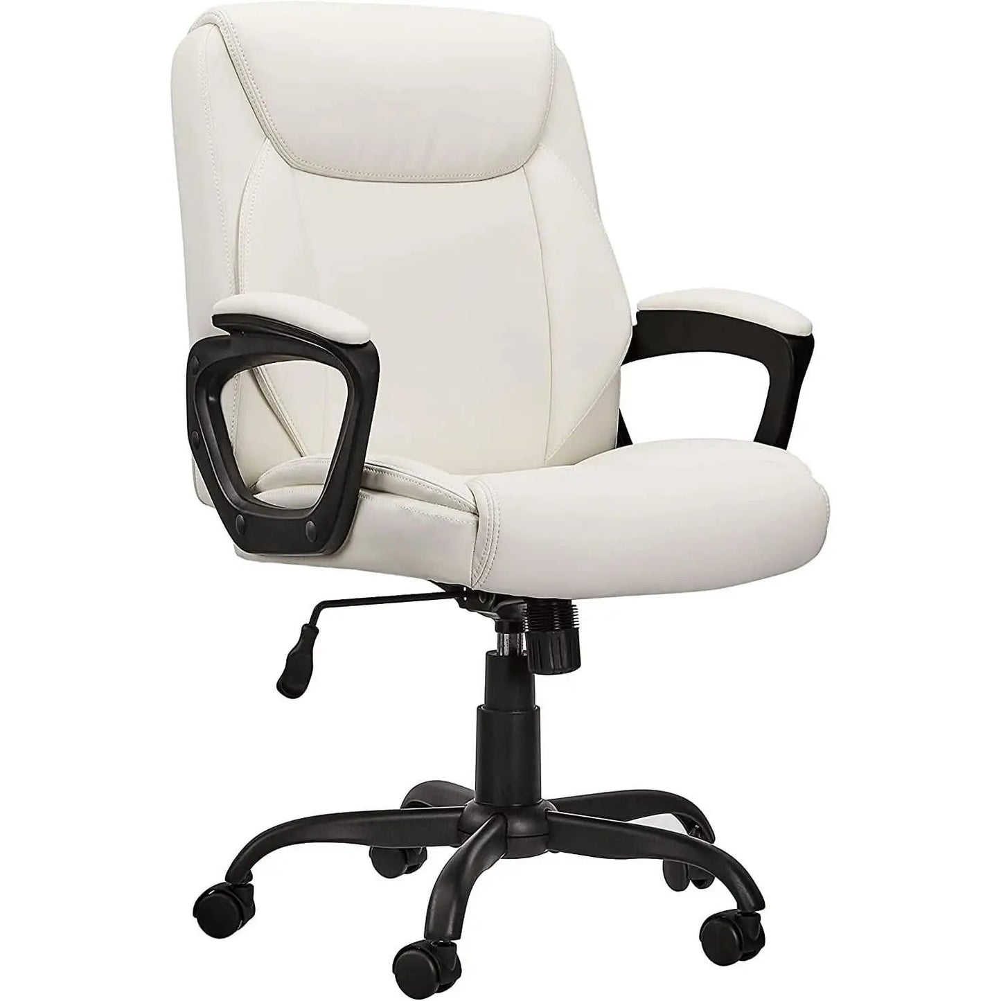 Cream Padded Office Chair Armrests Height Adjustable from PriceLows™