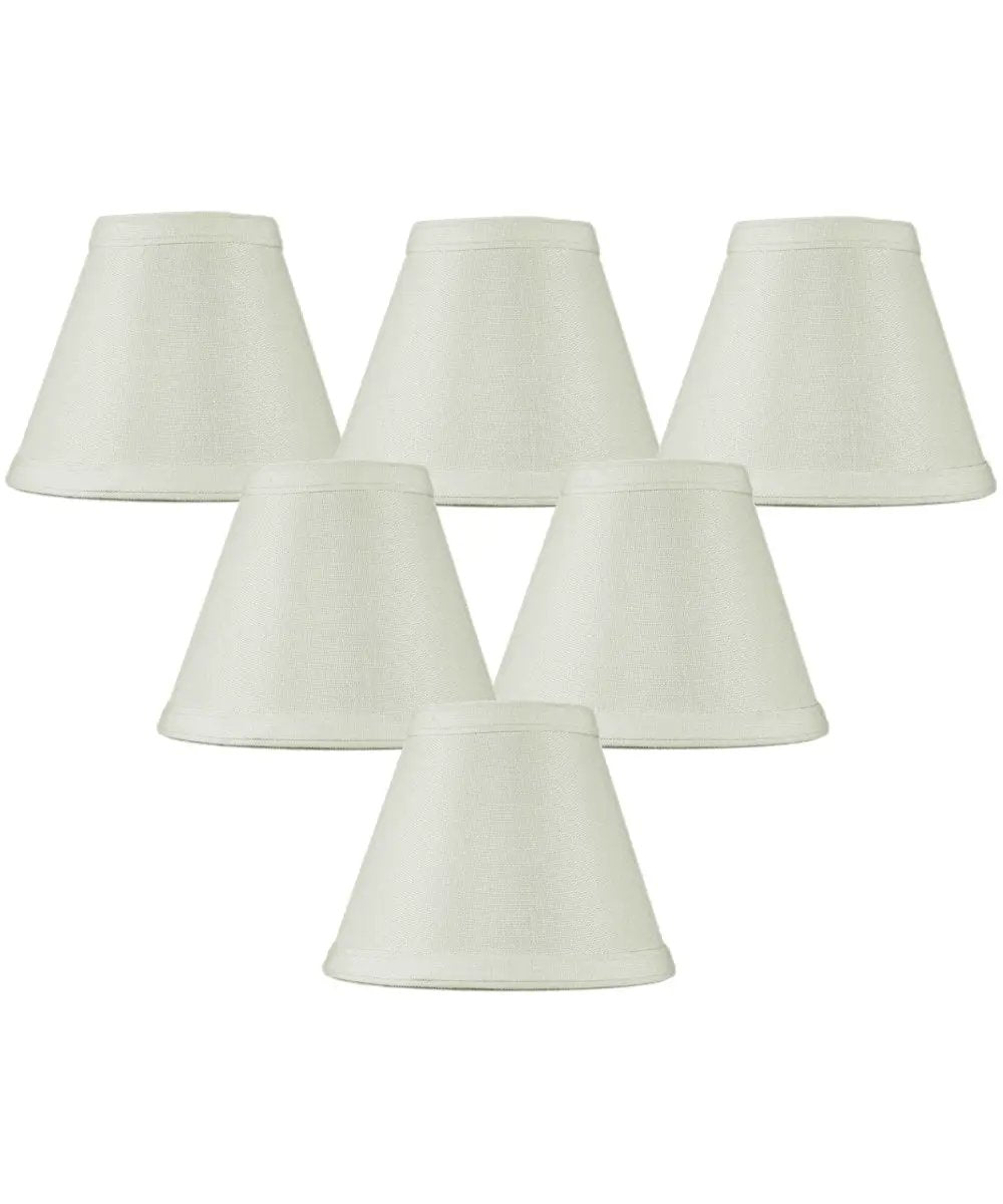Lamp Shades | Empire Candle Clip | 6 X 5 Inches | Light Oatmeal Set