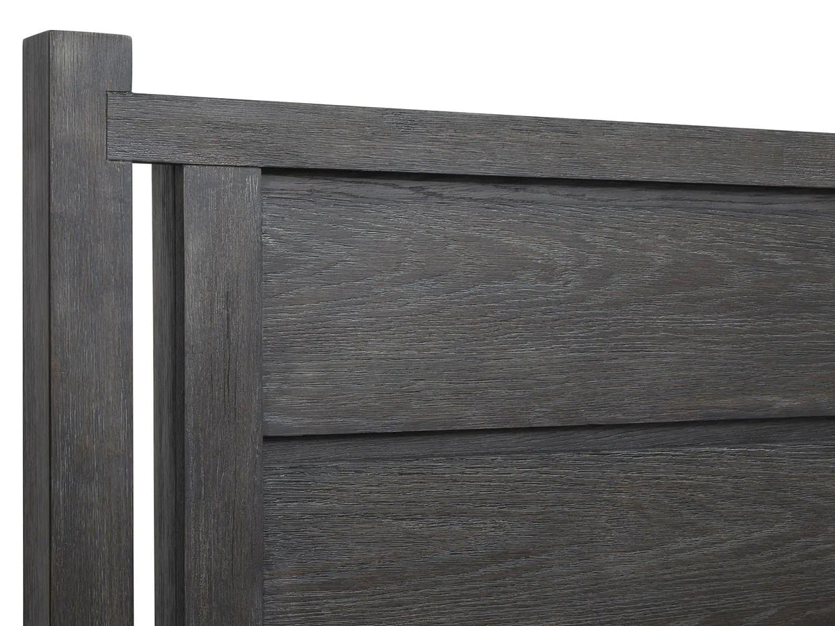 Plum Creek Panel Storage Bed | 6 Pieces | Oak Veneer & Fabric | Bedroom
