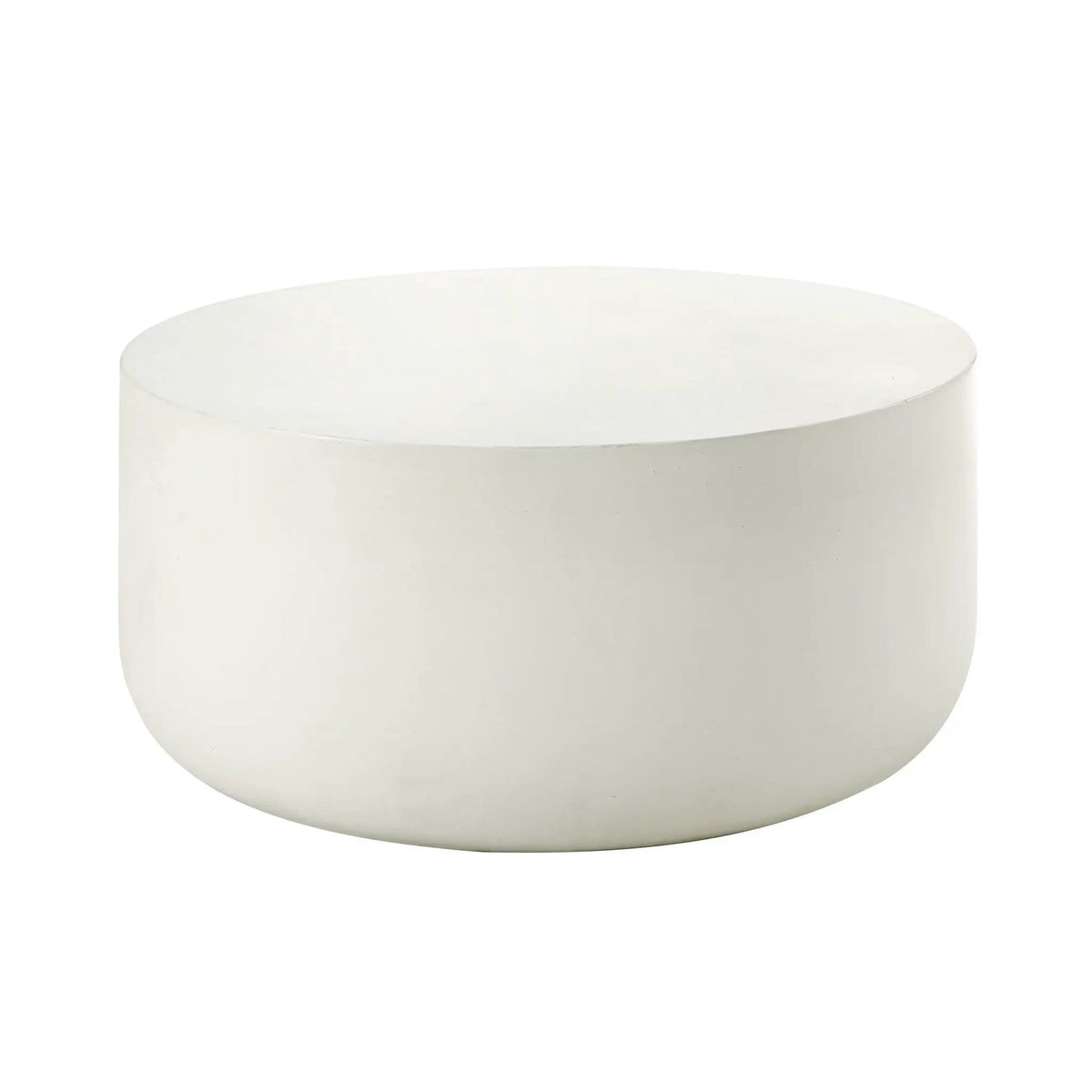 Dustan Natural Coffee Table | 31 x 31 x 16 in | Concrete | White