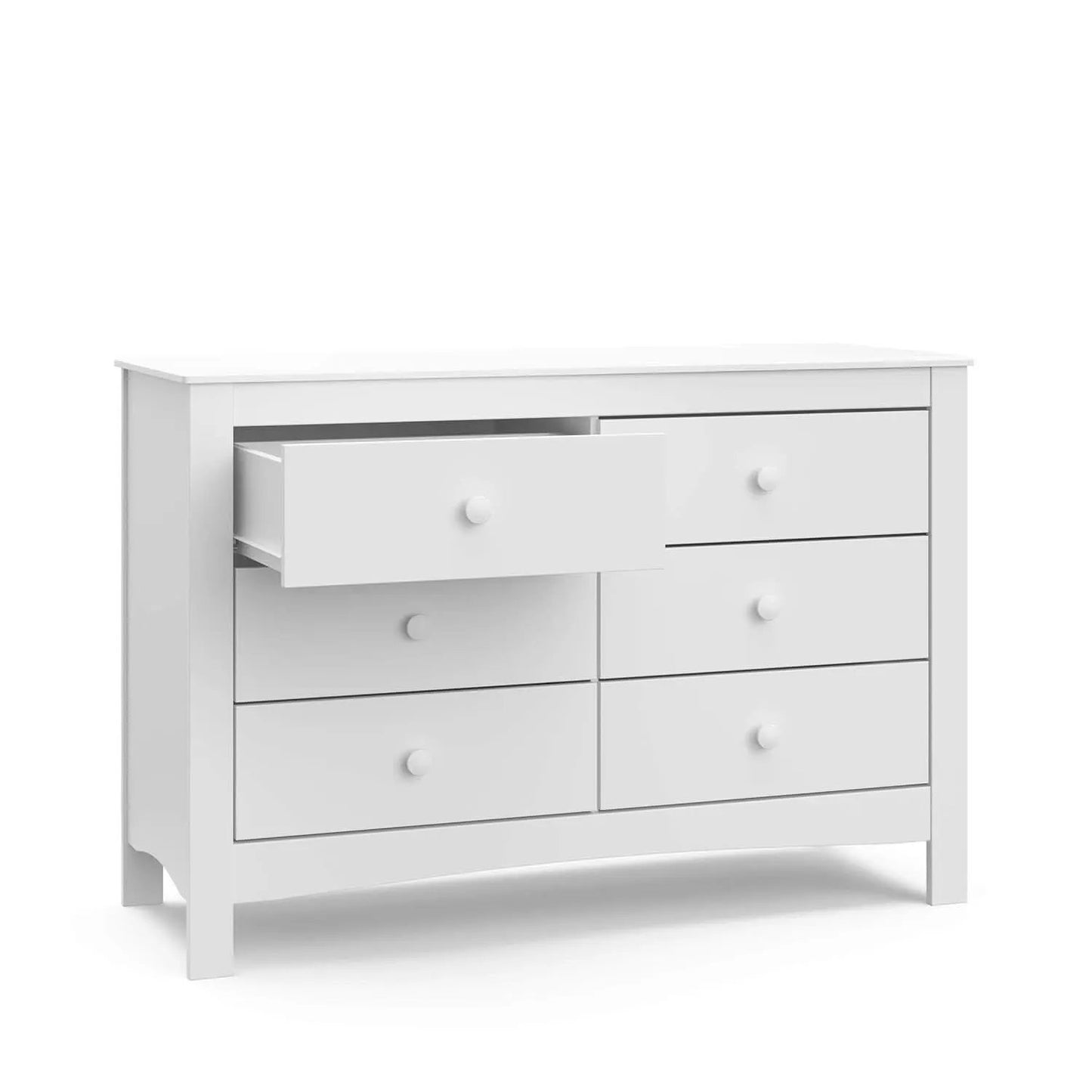Noah White Six Drawer Dresser GREENGUARD Gold Certified from PriceLows™