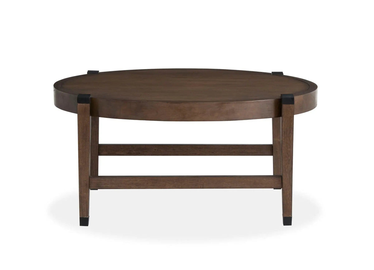 Kaysen Round Table | 2 Pieces | Oak Veneer | Living Room
