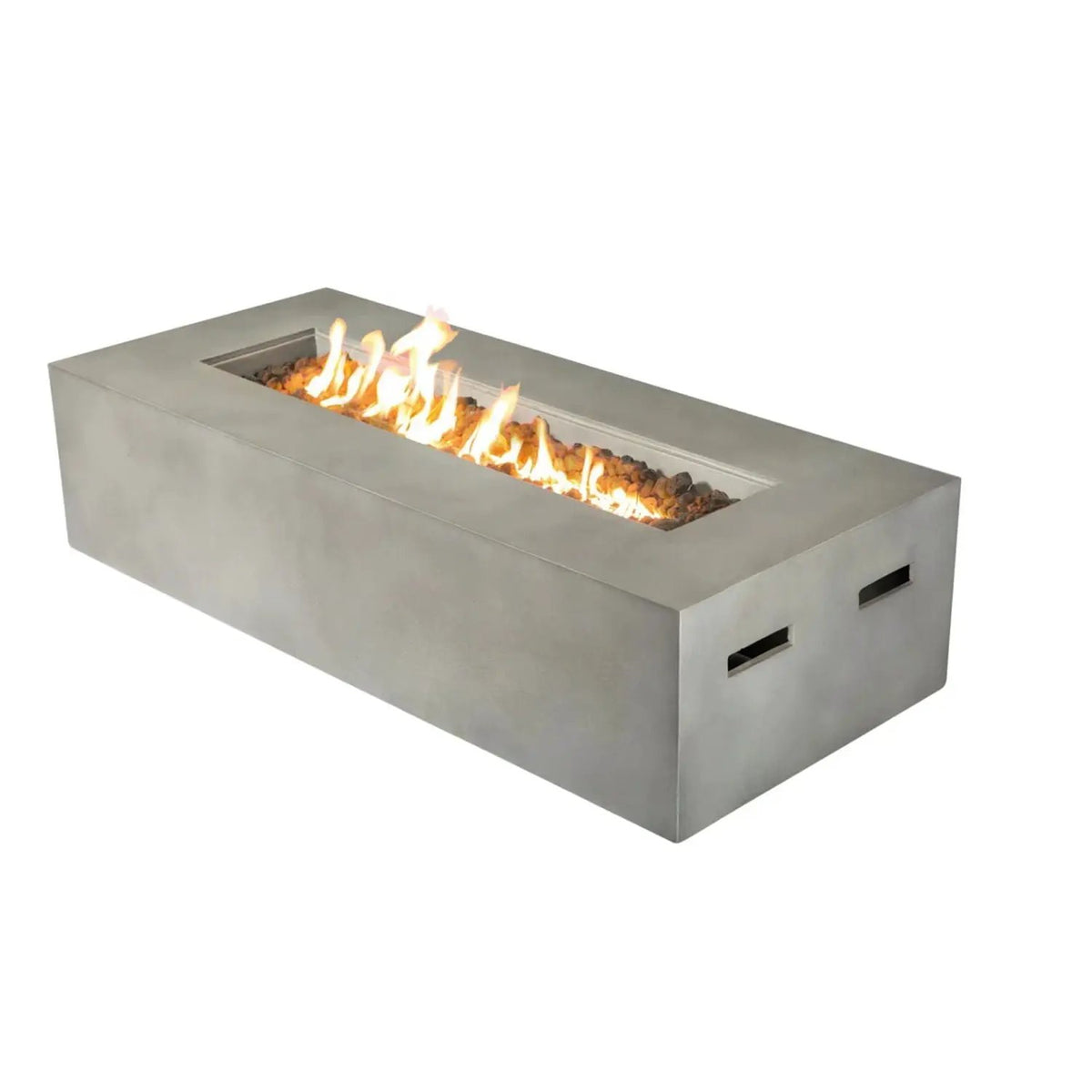 Outdoor Conversation Set | Fire Pit Included | 5 Inch Olefin Cushions | Espresso HDPE Wicker
