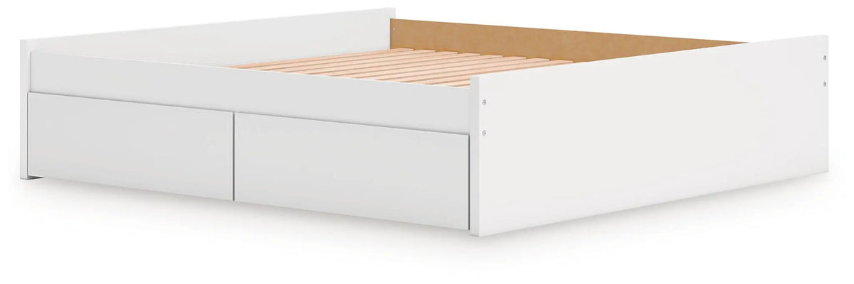 Platform Bed | Four Storage Drawers | Clean Minimal Design