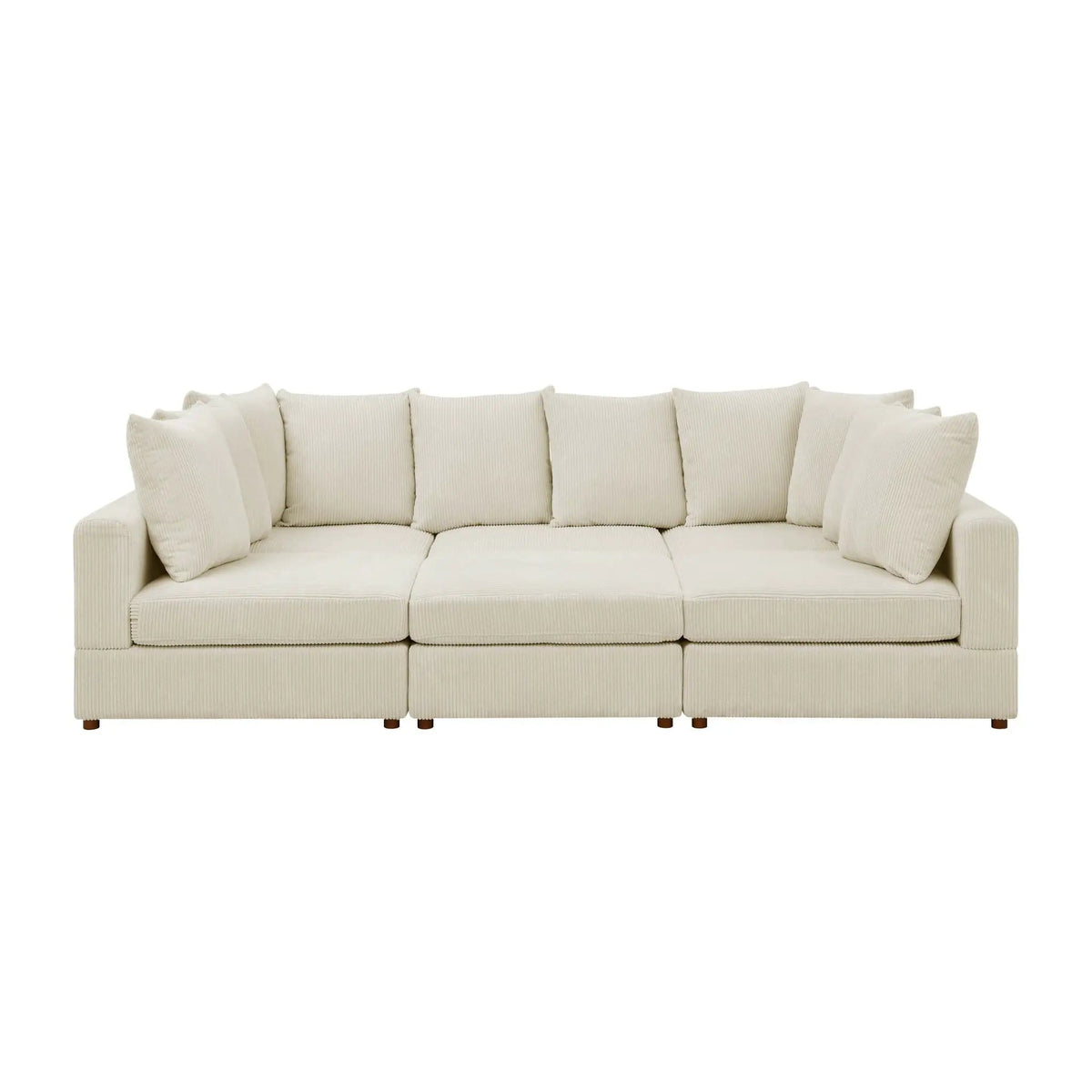 Haven 6 Piece Modular Sectional | 6-Piece Set | Engineered Wood & Fabric | Living Room