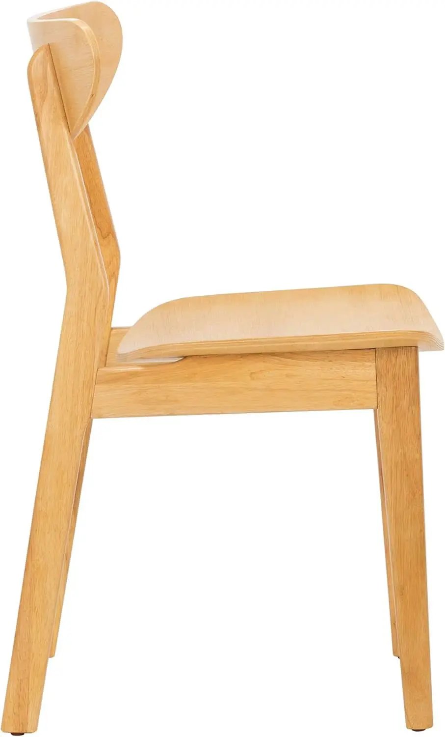 Dining Chairs Set Natural Wood Mid Century Retro 2 Chairs from PriceLows™
