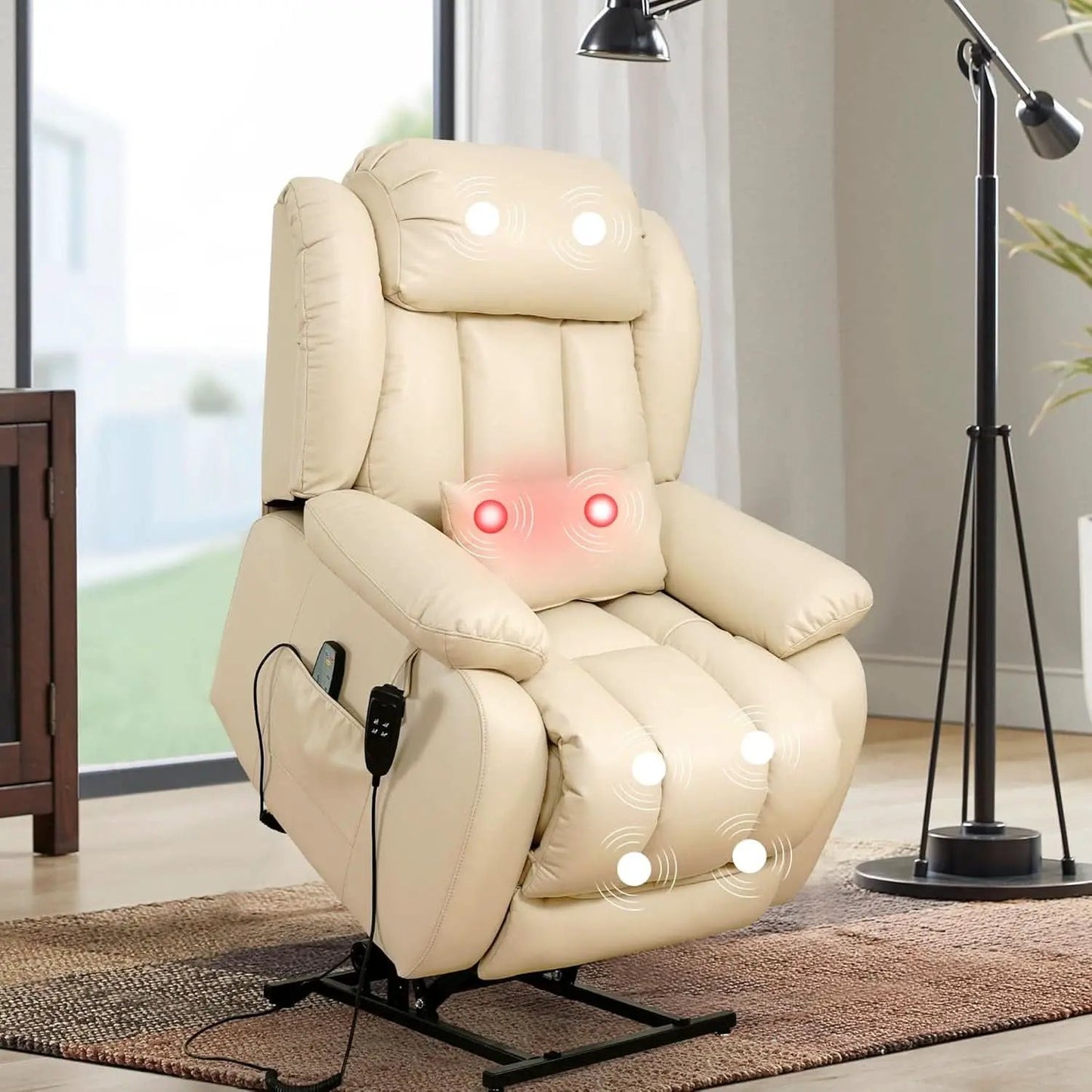 Large Reclining Lift Chair With Dual Motor Massage from PriceLows™
