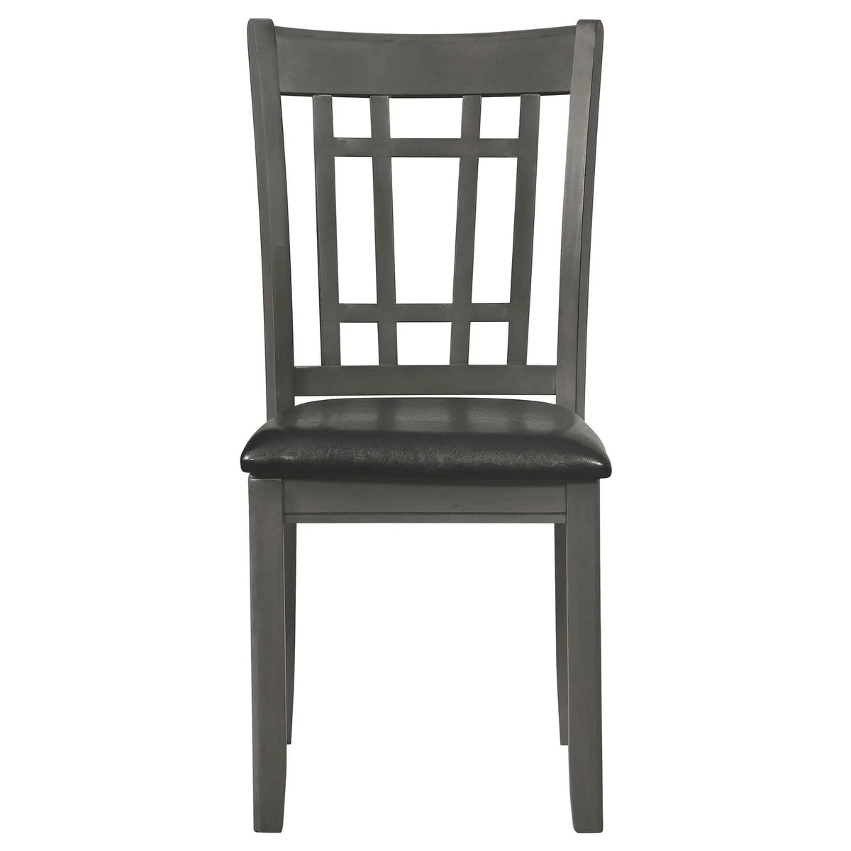 Lavon Wood Dining Side Chair Black and Medium Grey (Set of 2) | 18.5 x 21.25 x 38.25 in | Wood | Dining Room