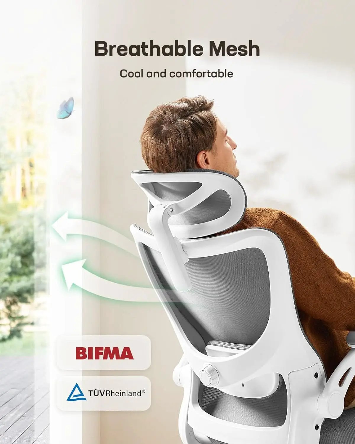 Ergonomic Mesh Office Chair With Adjustable Lumbar Support from PriceLows™