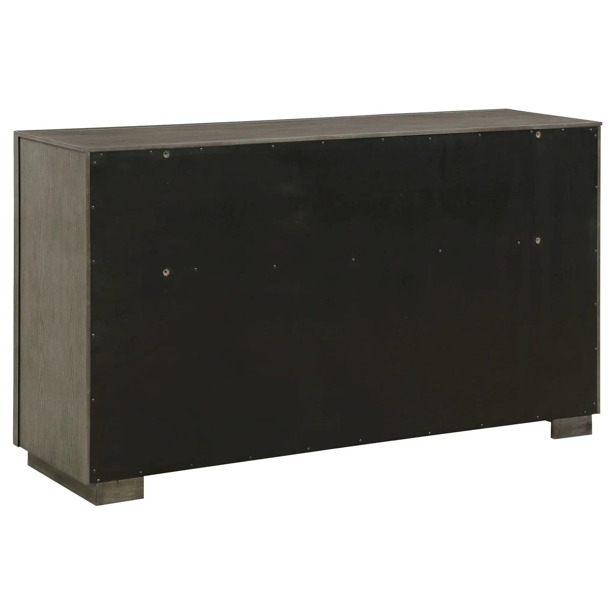 Durango 8-drawer Dresser Taupe | 70 x 20 x 38.5 in | Engineered Wood & Metal | Oak