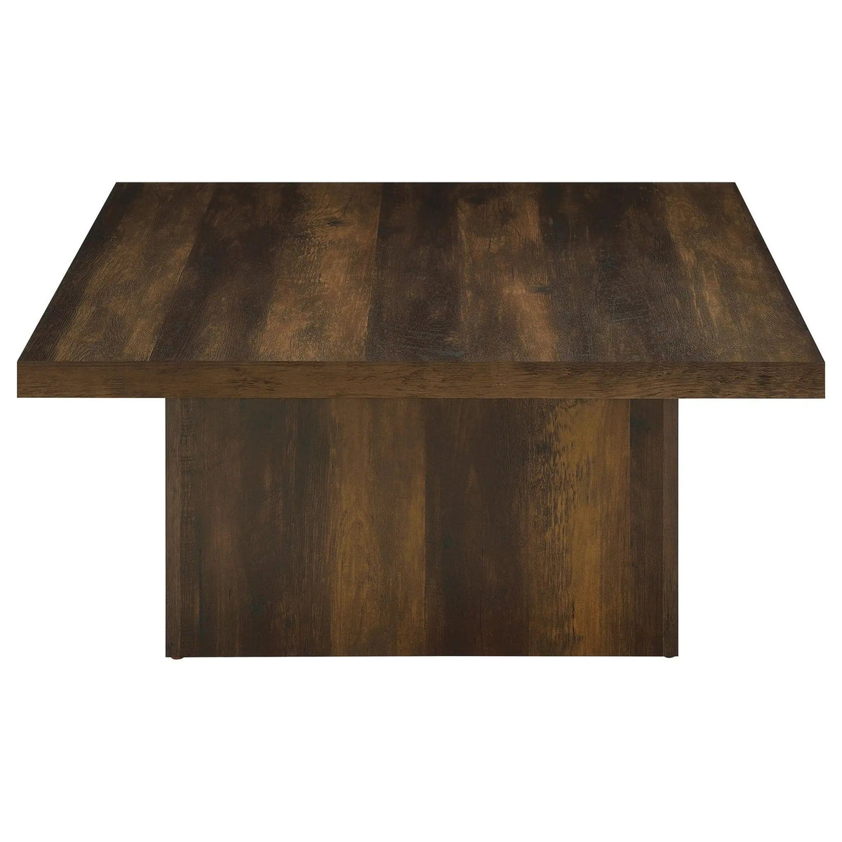 Devar Square Engineered Wood Cocktail Coffee Table Dark Pine | 35.5 x 35.5 x 16.25 in | Engineered Wood & Veneer | Living Room