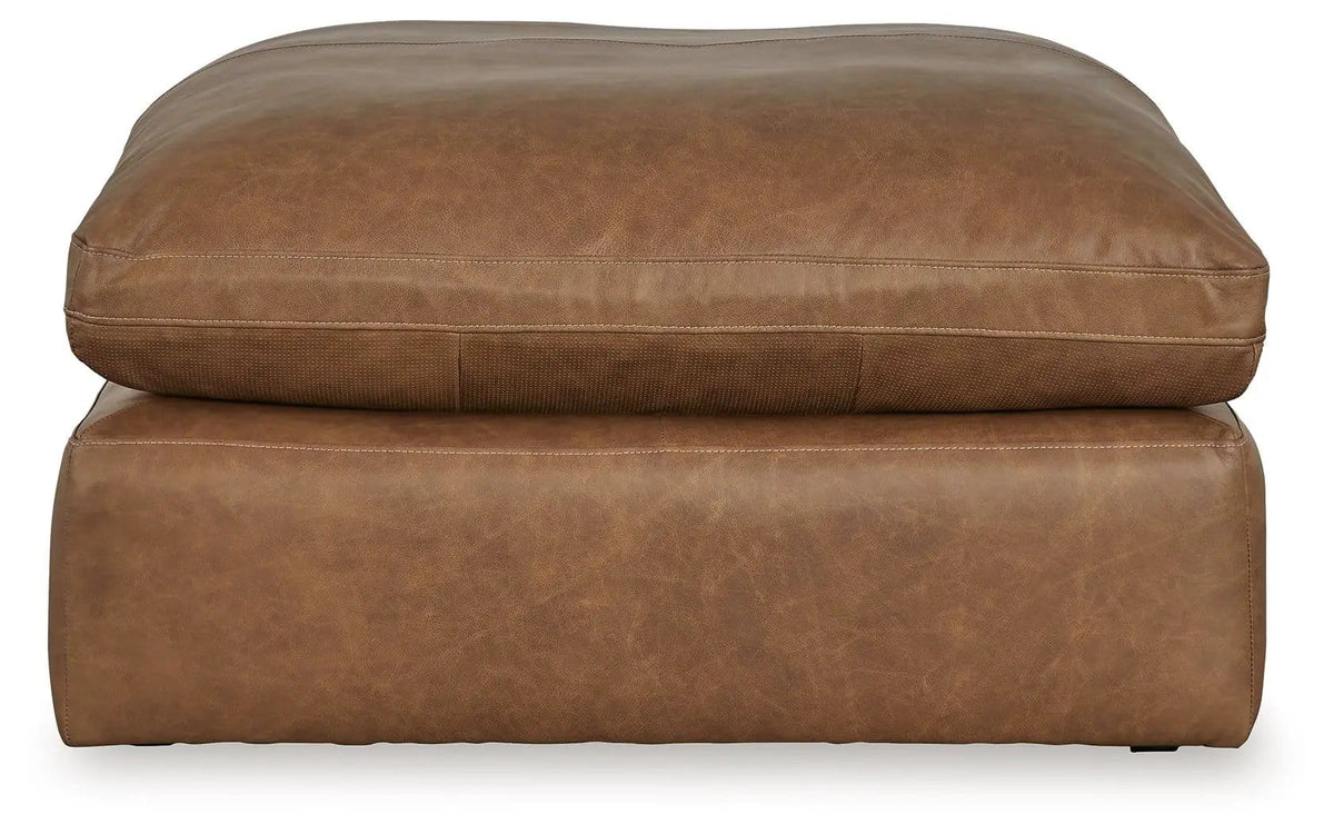 Emilia Oversized Accent Ottoman | 2 Pieces | Faux Leather | Living Room