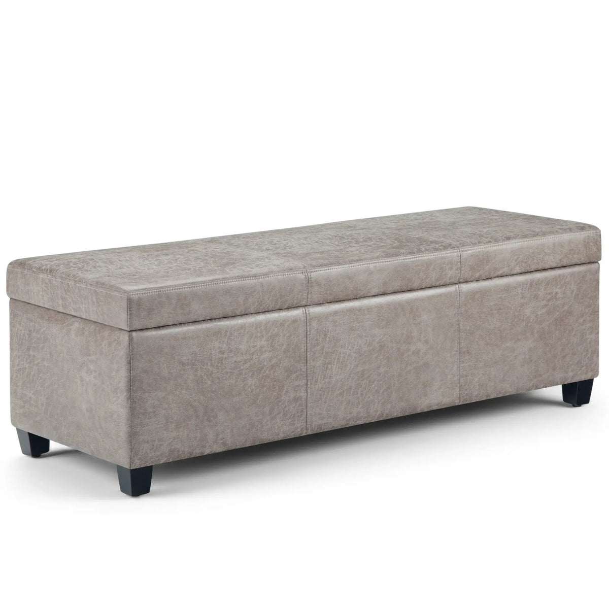 Storage Ottoman Bench | Solid Wood Frame | High Density Foam