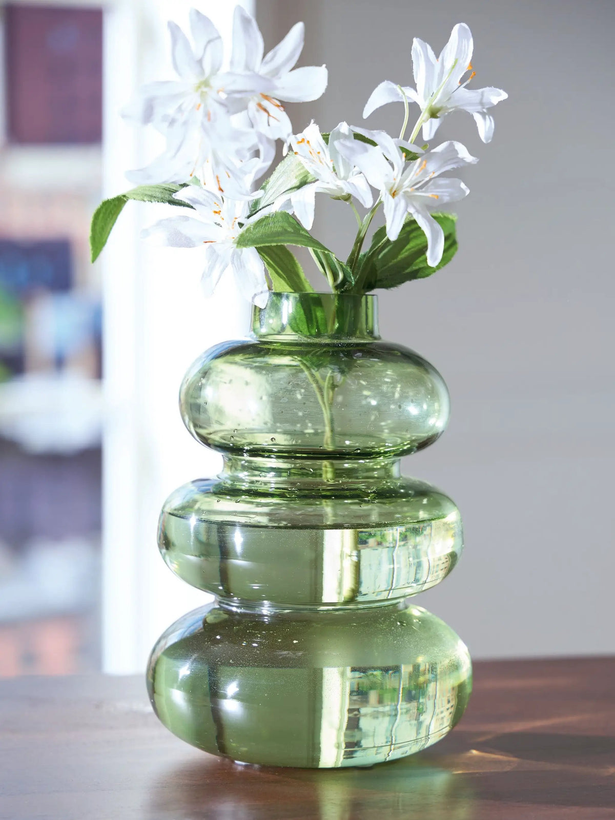 Renethorne Blown Glass Vase | Rounded Organic Shape | Modern Vibe | 9.25 Inch Height