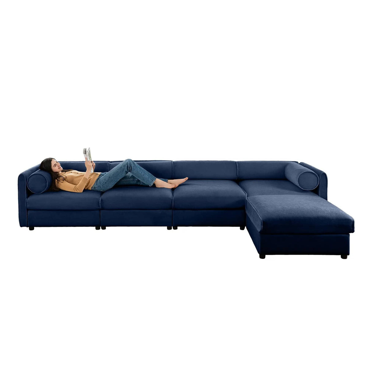 Contemporary Elegant Sofa With Storage And Ottoman 2 Piece Living Room Set | 2 Piece Living Room Set | Living Room Furniture | Living Room