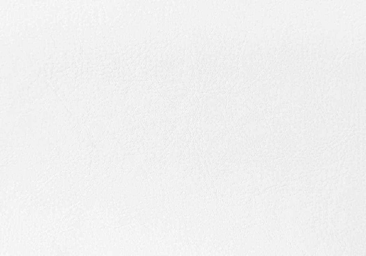 Full Size Upholstered Headboard | White Leather Look | Button Tufted | Wooden Frame