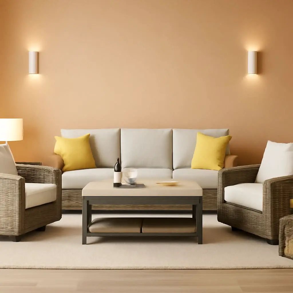 Oversize Outdoor Wicker Patio Sofa Set With Swivel Chairs from PriceLows™