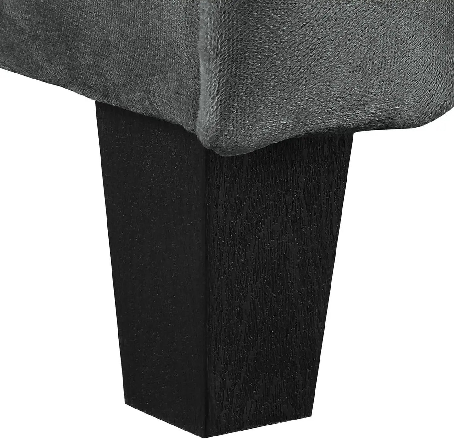 Harrington Grey Sofa Button Tufted Rolled Arm With Plush Cushions from PriceLows™