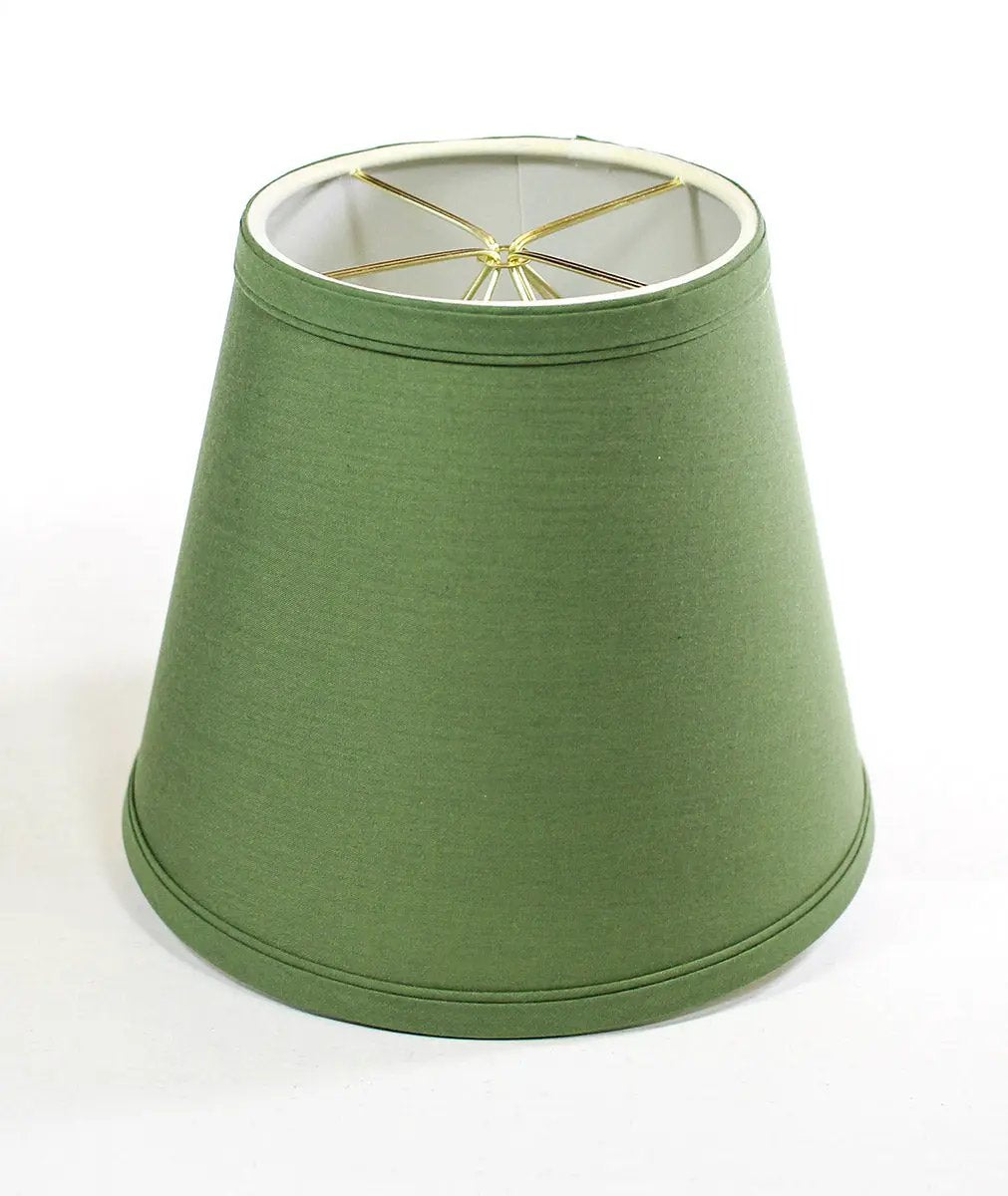 Linen Lamp Shade | 8 X 7 Inch | Clip On | Empire Kale Green