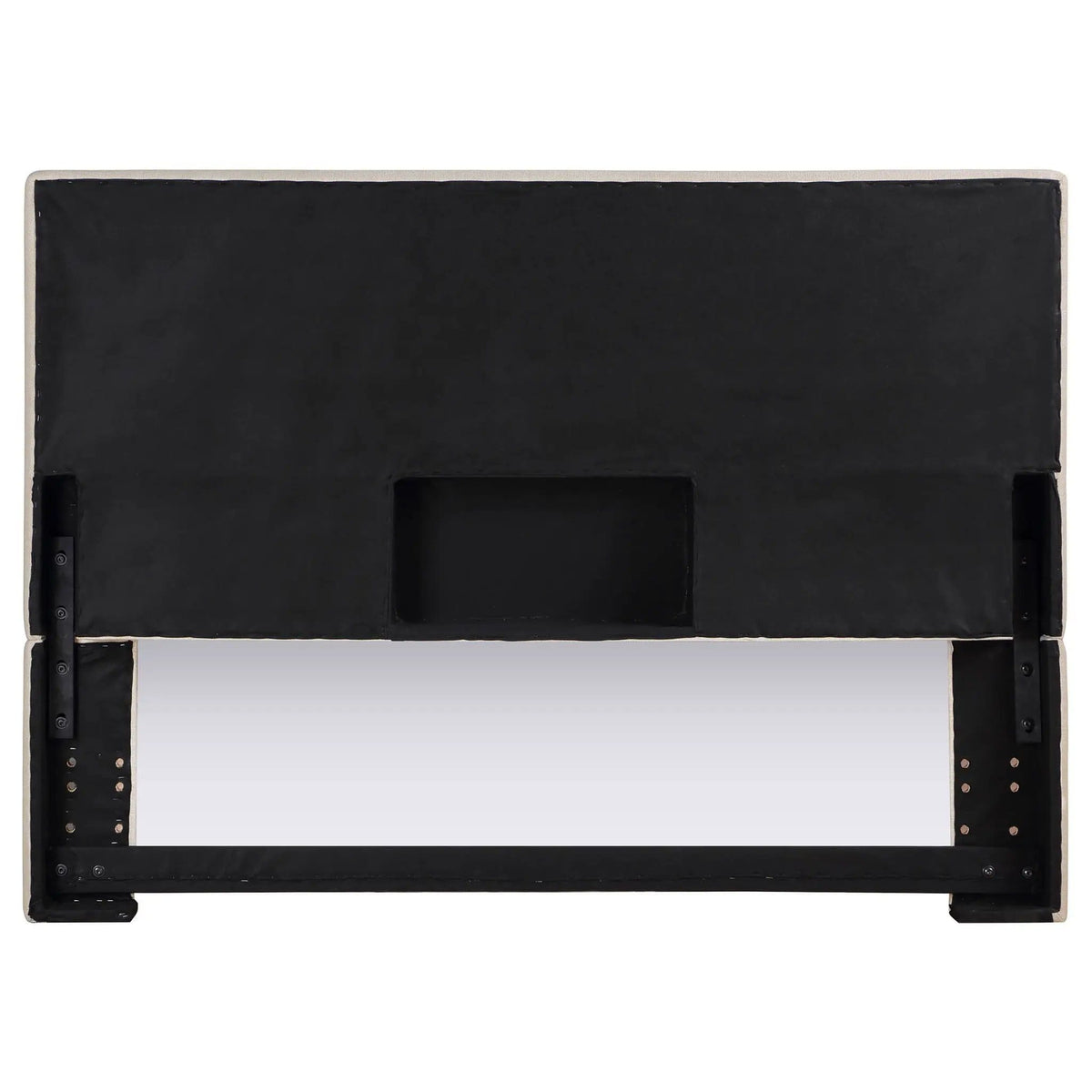 Kosmo Upholstered King Panel Headboard Sand | 80 x 5.25 x 45.5 in | Pine Wood & Fabric | Home