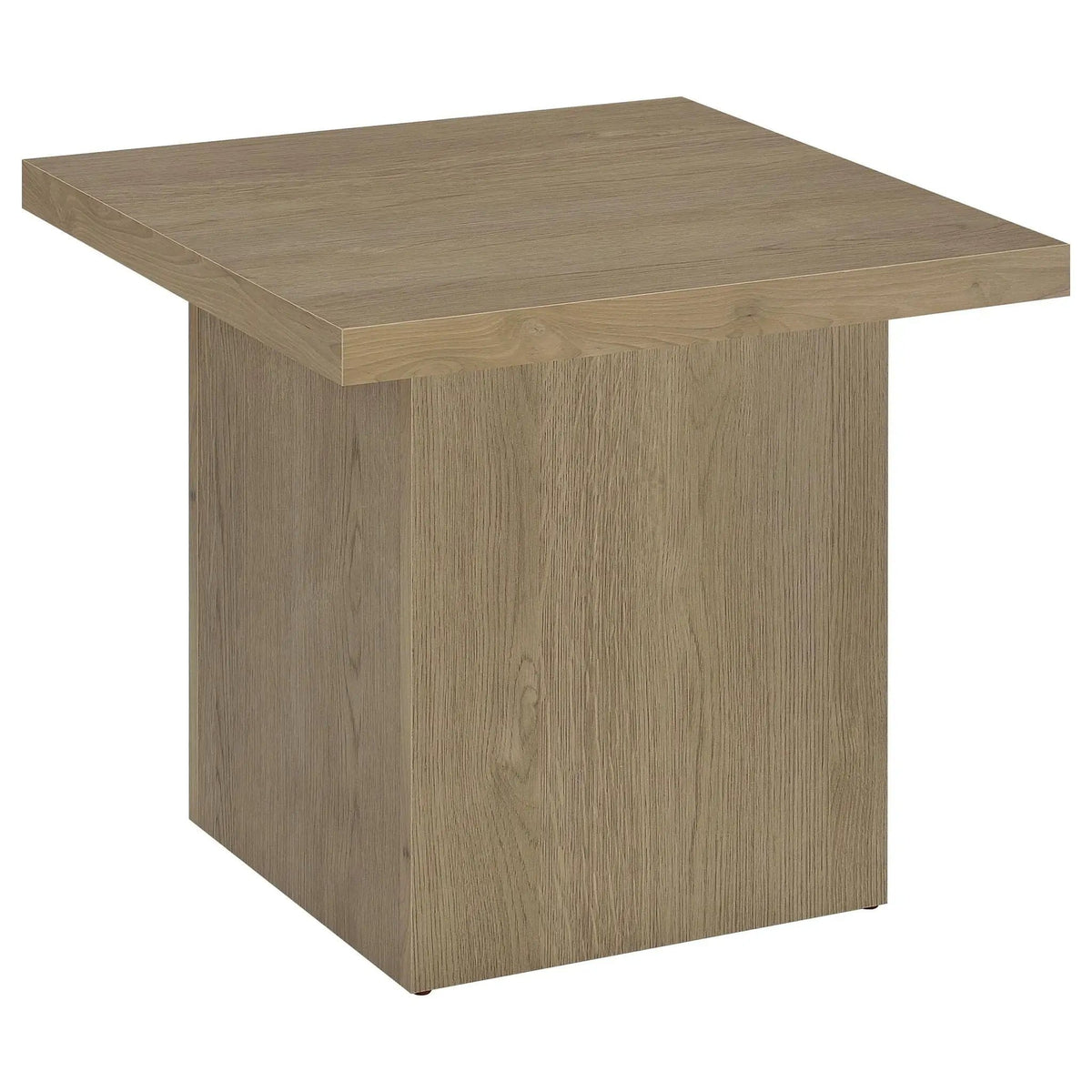 Devar 2-piece Square Cocktail Coffee End Table Set Latte | 2-Piece Set | Engineered Wood & Veneer | Dining Room