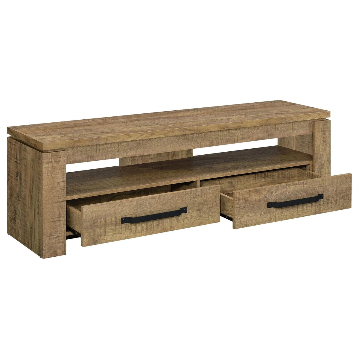 Elkton 2-drawer Engineered Wood 59-inch TV Stand Mango | 59 x 15.5 x 19.75 in | Engineered Wood | Living Room