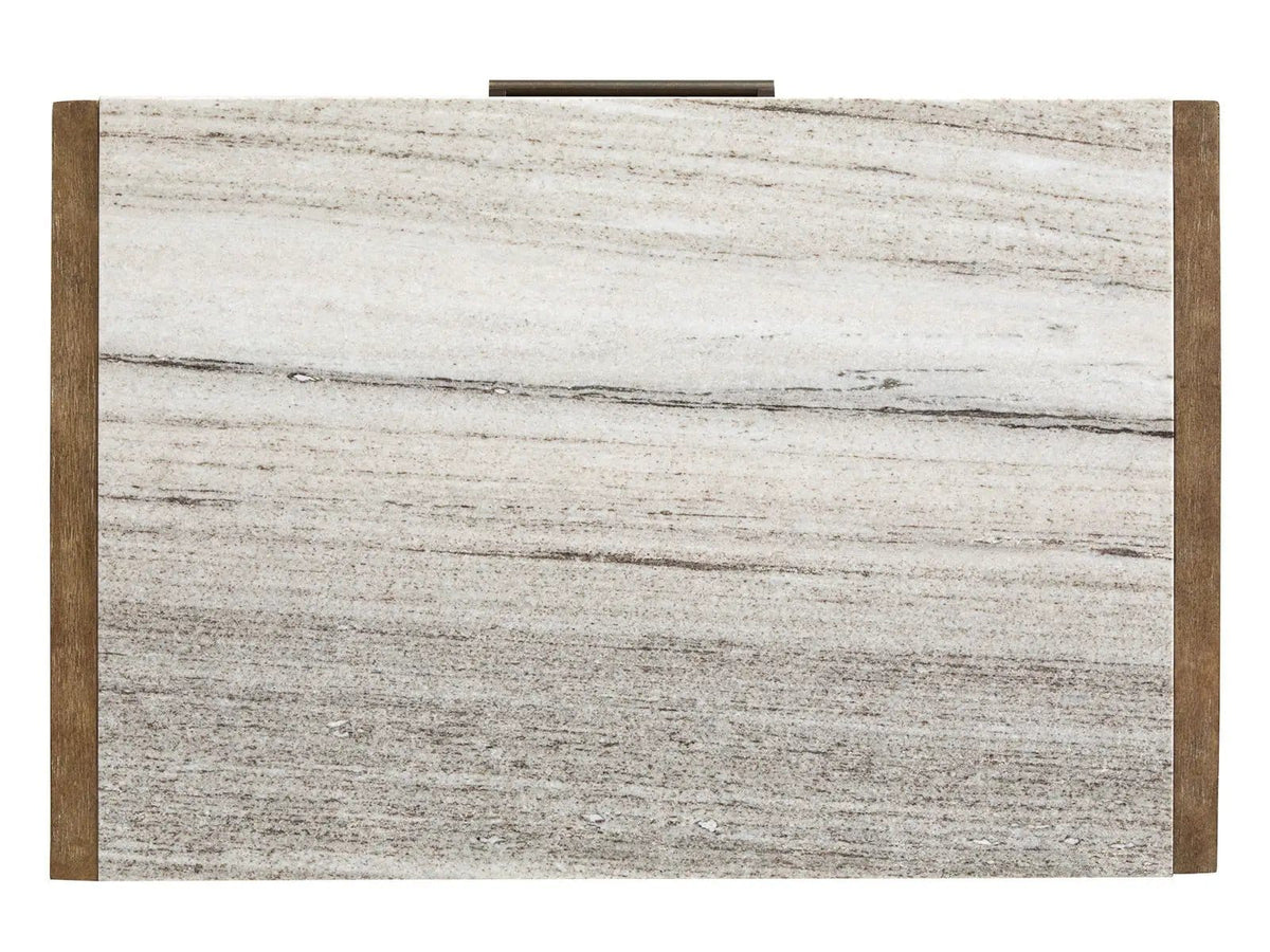 Plum Creek Drawer Nightstand | 2 Pieces | Oak Veneer & Fabric | Bedroom