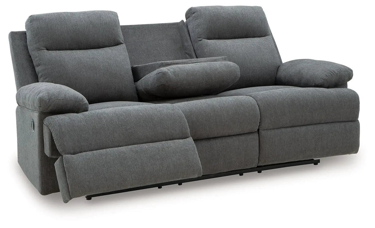 Side-Swipe Reclining Sofa With Drop Down Table | 2 Pieces | Living Room Furniture | Living Room