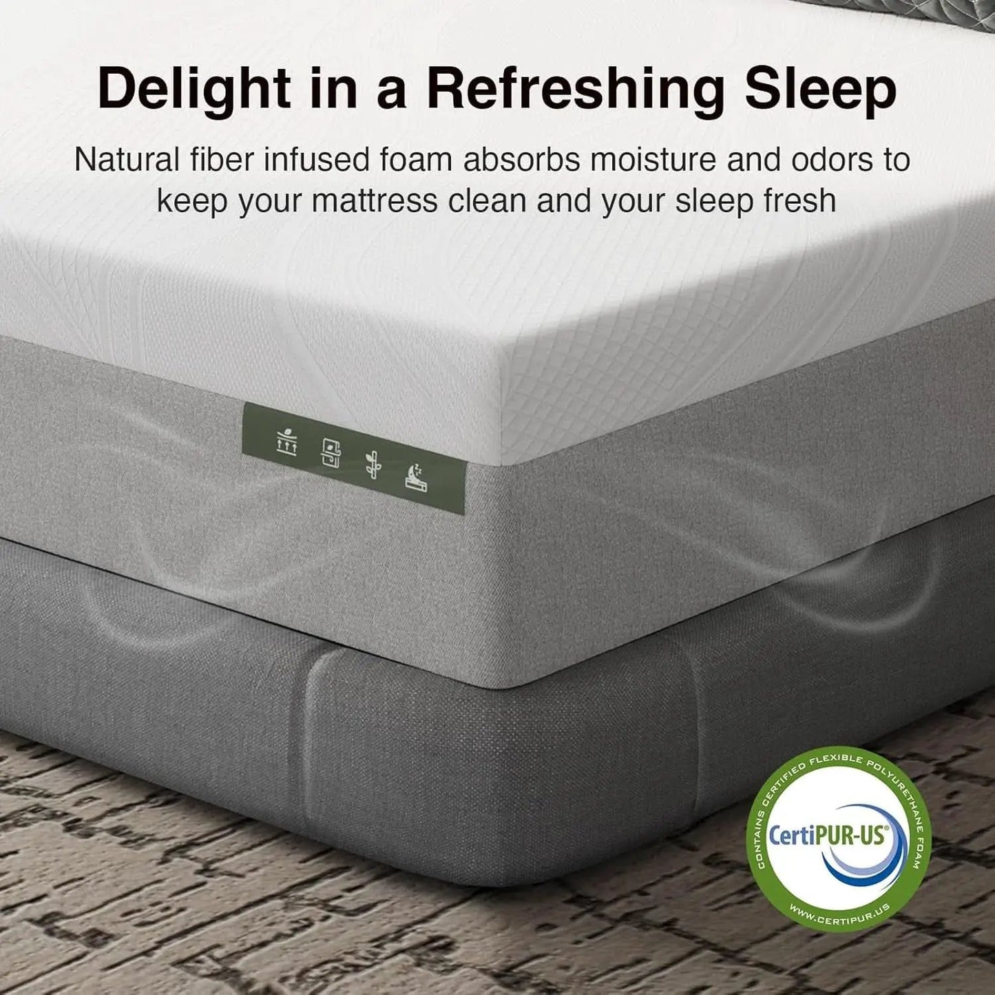 Queen Memory Foam Mattress FourteenInch CertipurUS Certified from PriceLows™