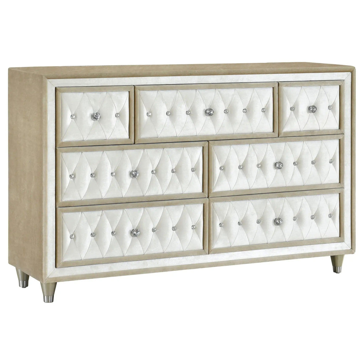 Antonella 4-piece Queen Bedroom Set | 4-Piece Set | Crystal | Ivory