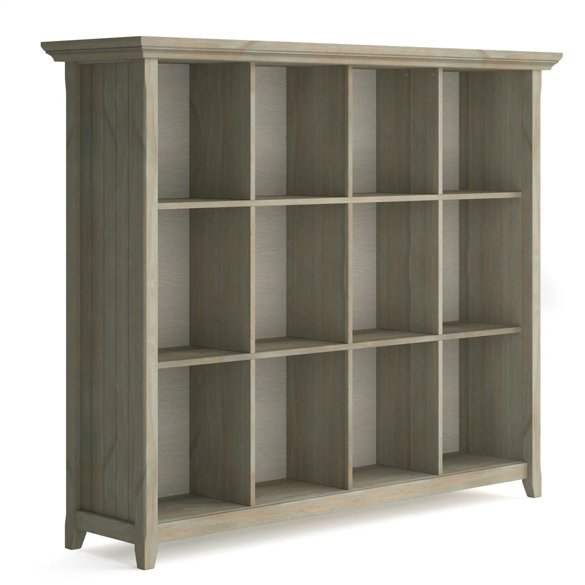Acadian Cube Storage | Handcrafted Solid Wood | Twelve Large Cubbies | 57 Inch Width