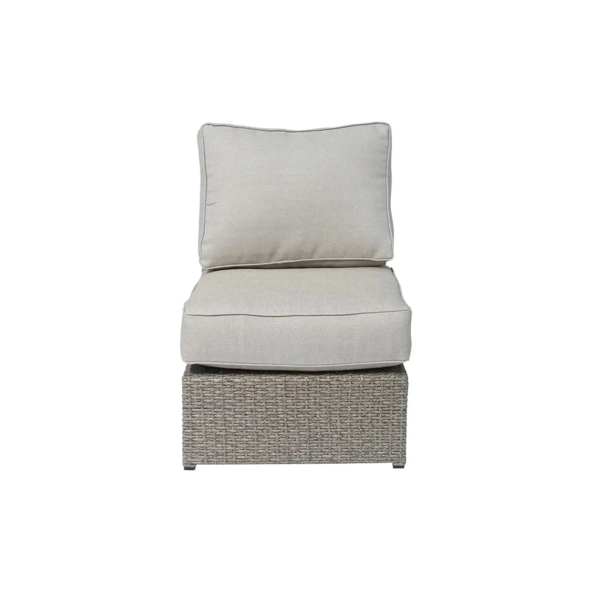 Outdoor Rattan Sectional Set | Half-Round HDPE Wicker | Rustproof Aluminum Frame | Fully Assembled