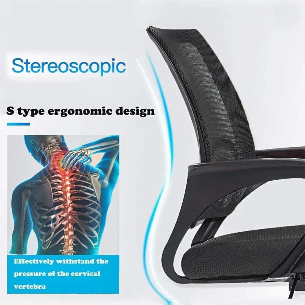 Ergonomic Mesh Office Chair With Lumbar Support Black from PriceLows™