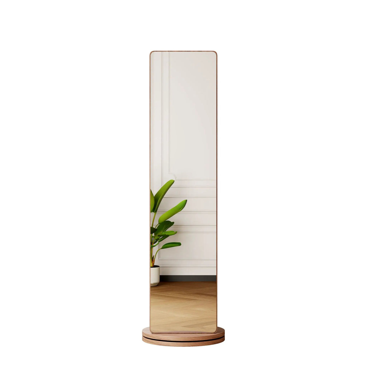 Full Length Mirror | 360 Rotation Design | Solid Wood Rack