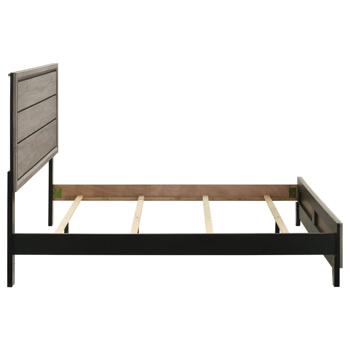 Valen Wood Queen Panel Bed Light | 63.5 x 84.5 x 56.25 in | Rubberwood & Engineered Wood | Taupe
