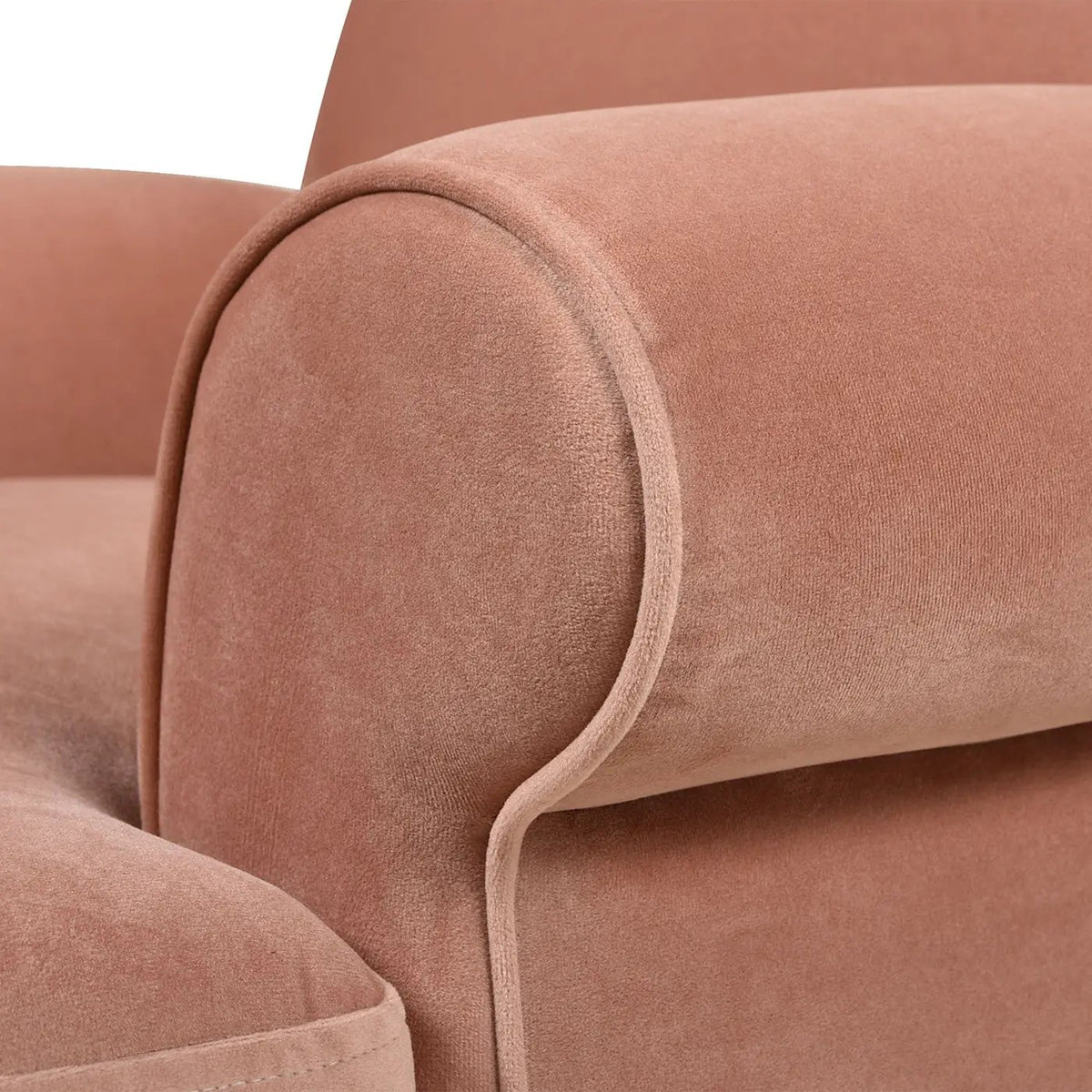 Alana Lawson Accent Arm Chair | Casters | Kiln-Dried Solid Wood Frame | Artisan Crafted