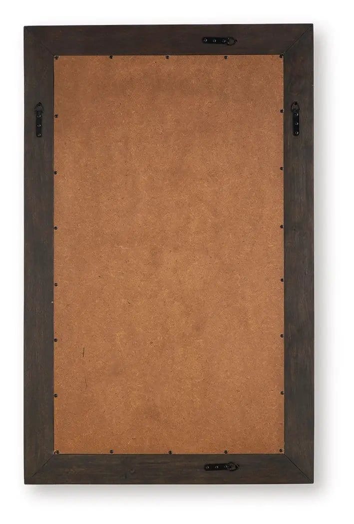 Advin Accent Mirror | 30 x 1.63 x 48 in | Living Room Furniture | Dark Brown