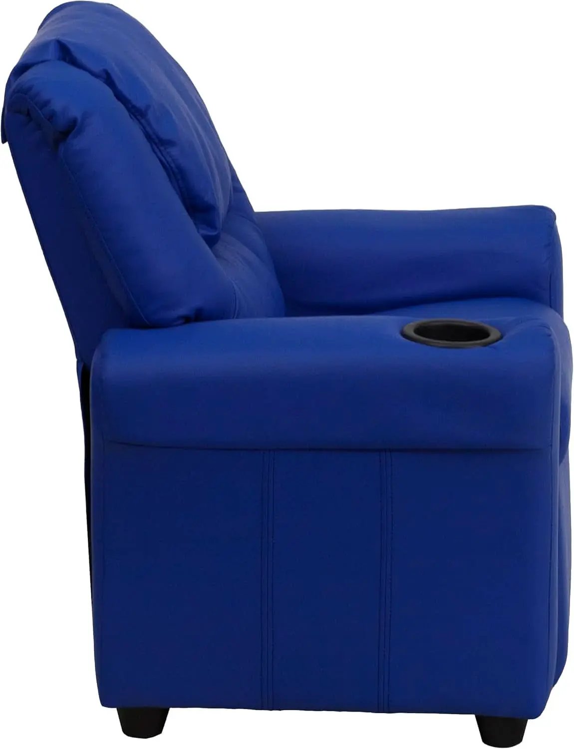 Vana Vinyl Kids Recliner Blue With Cup Holder And Headrest from PriceLows™