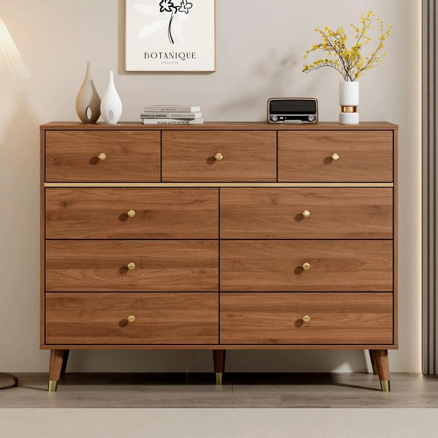 Dark Espresso Storage Cabinet Dresser With Anti Tip from PriceLows™