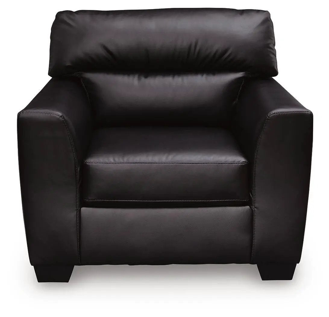 Chair | Faux Leather | Contemporary Design | Midnight