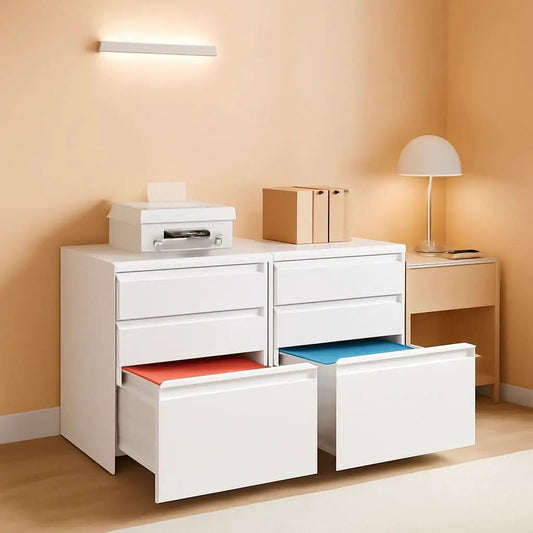 Locking 3-Drawer Rolling File Cabinet For Home Office from PriceLows™