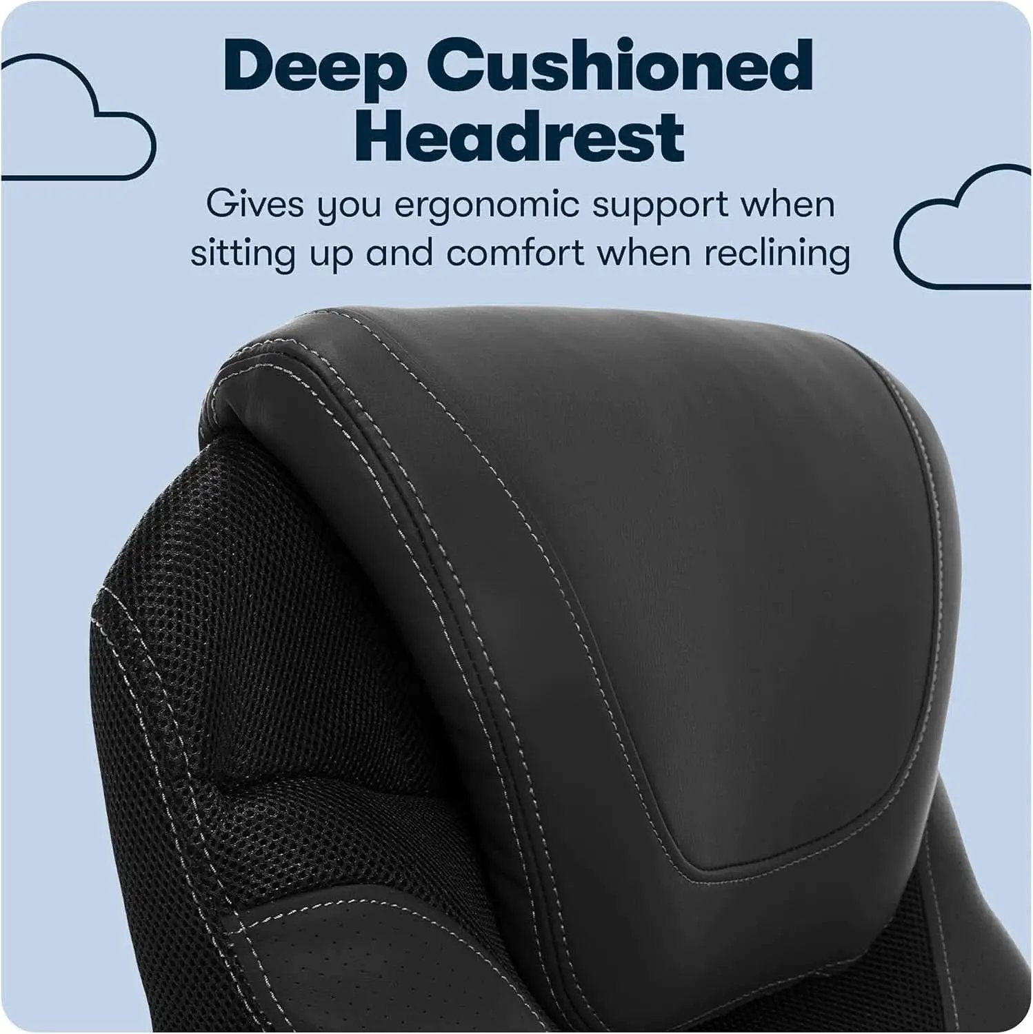 Black Executive Office Chair With Air Lumbar Technology from PriceLows™