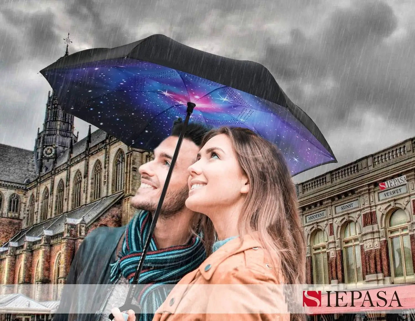 49 To 56 Inch Inverted Umbrella With C Shape Handle from PriceLows™