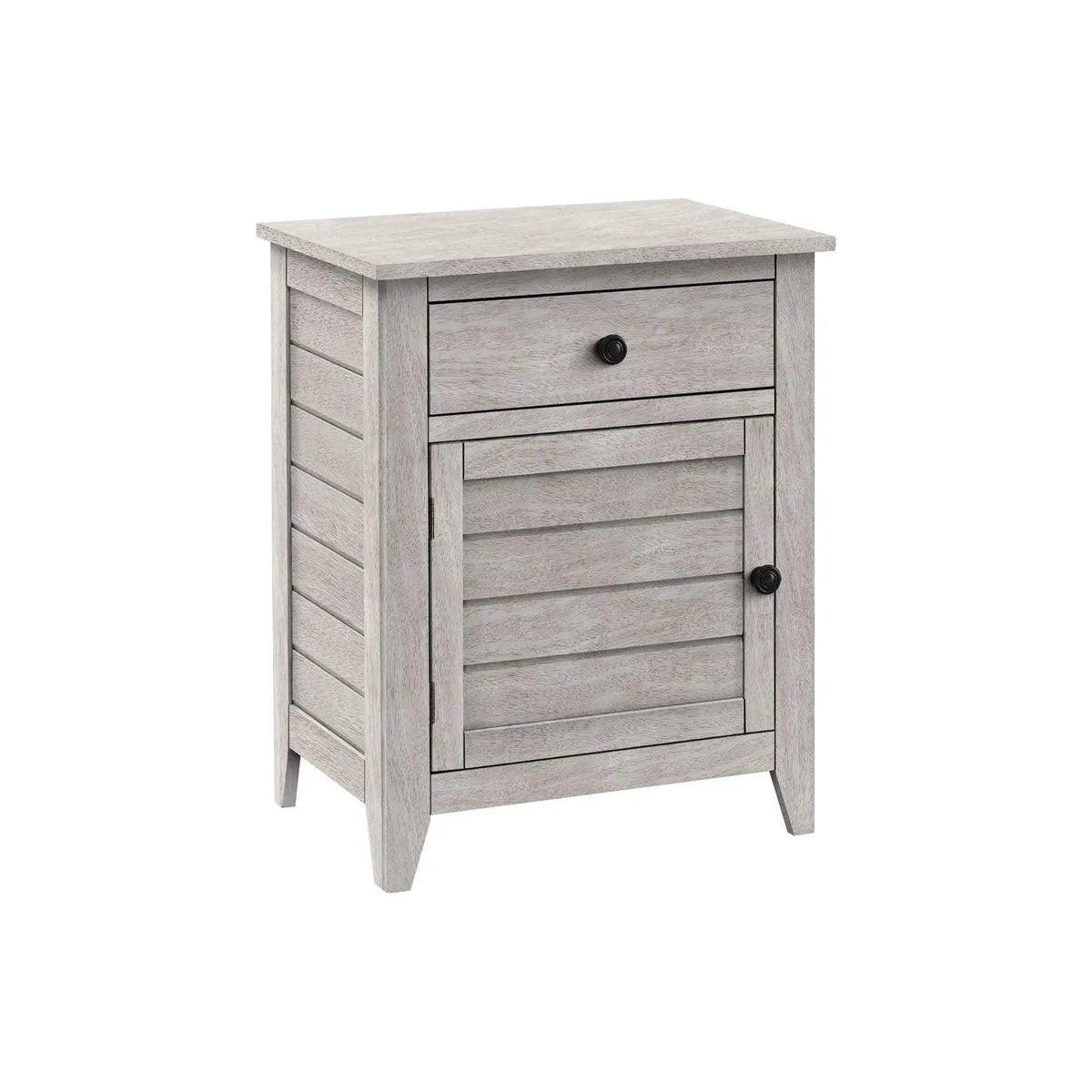 Accent Nightstand | Transitional Coastal Style | Storage Drawer | Spacious Tabletop