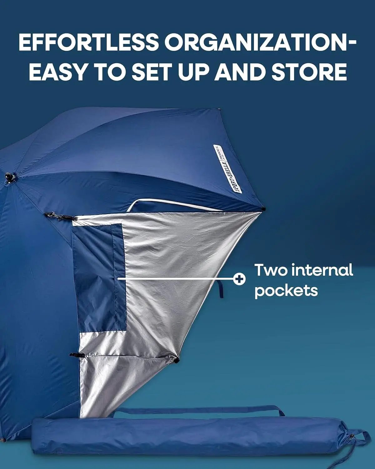 9ft Heavy Duty Outdoor Umbrella With UPF 50 Privacy Panels from PriceLows™