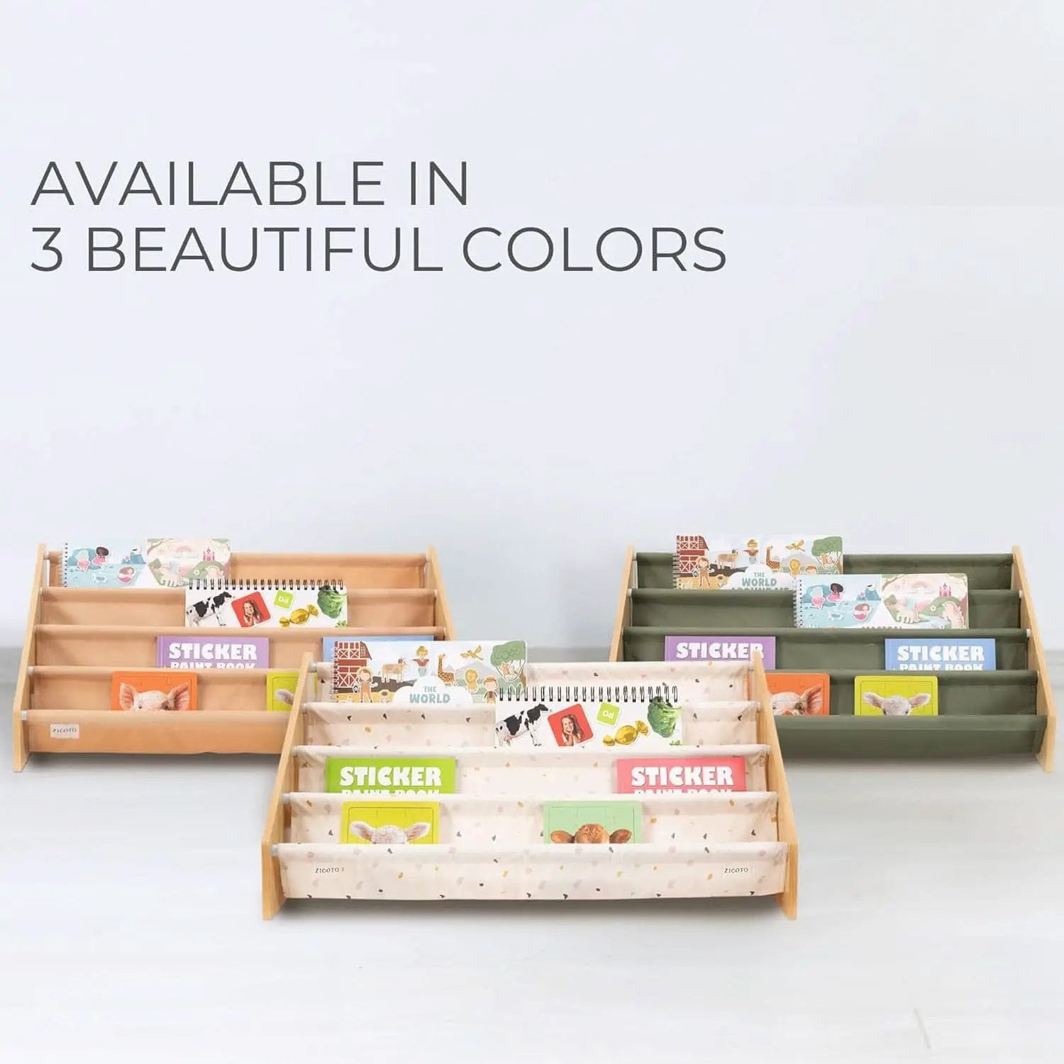 Montessori Kids Bookshelf 28.7x15.7x13.6 Nursery Organizer from PriceLows™